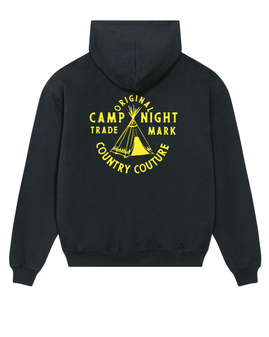 Camp CC. Black. Oversized Hoodie.