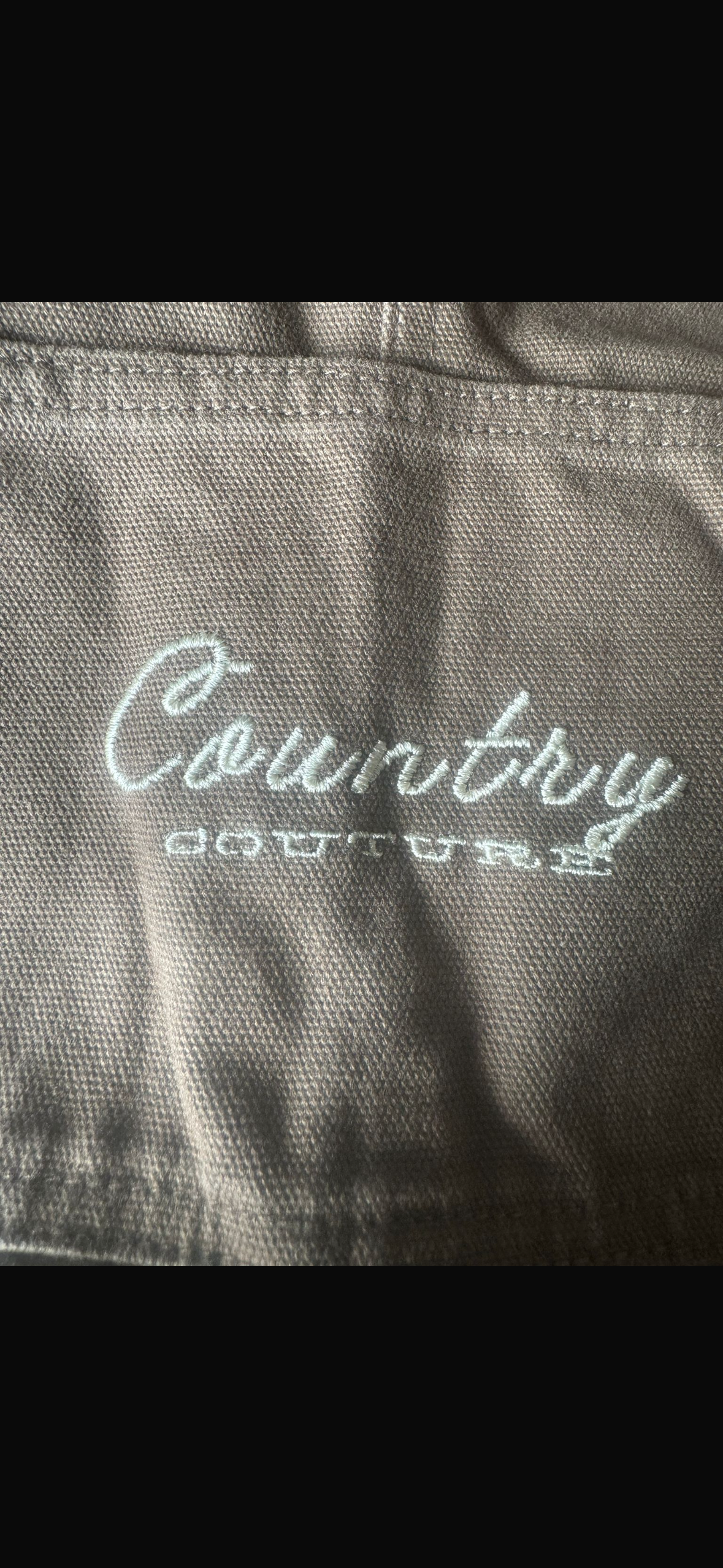 CC Embroidered Logo. Unisex baggy dungarees