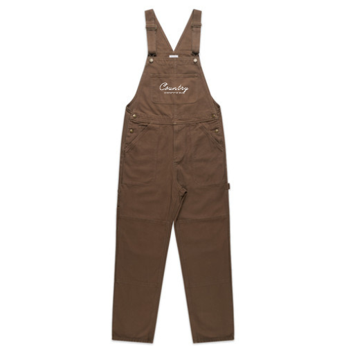 CC Embroidered Logo. Unisex baggy dungarees