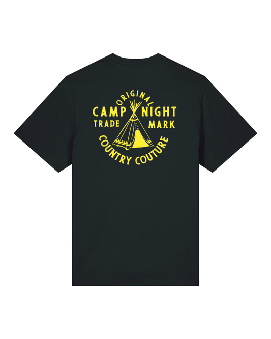 Camp CC. Black. Relaxed fit T-shirt.