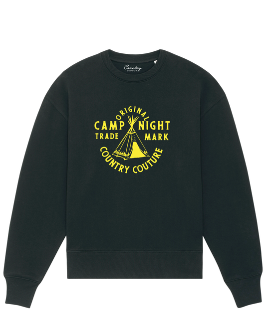 Camp CC. Black. Oversized sweater.