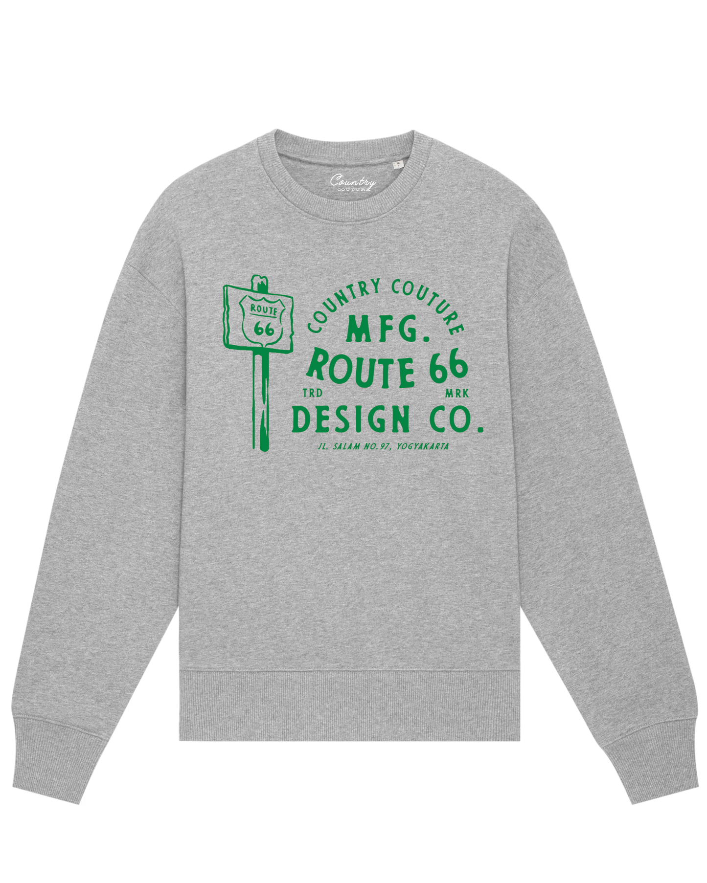 Route 66. Heather Grey. Oversized sweater